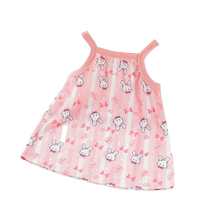Childrens Skirts 2024 Summer New Girls Ice Silk Suspender Skirt Baby Girl Dress Baby Pajamas Vest Skirt