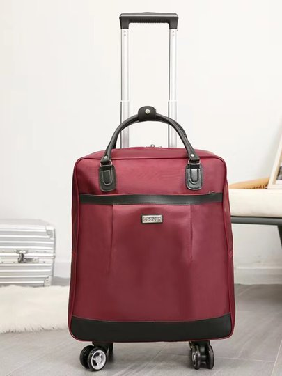 Trolley-Reisetasche für Damen, großes Fassungsvermögen, wasserdichtes Oxford-Tuch, Universalrad, Kurzstrecken-Reise, Schulaufbewahrung, tragbare Gepäcktasche