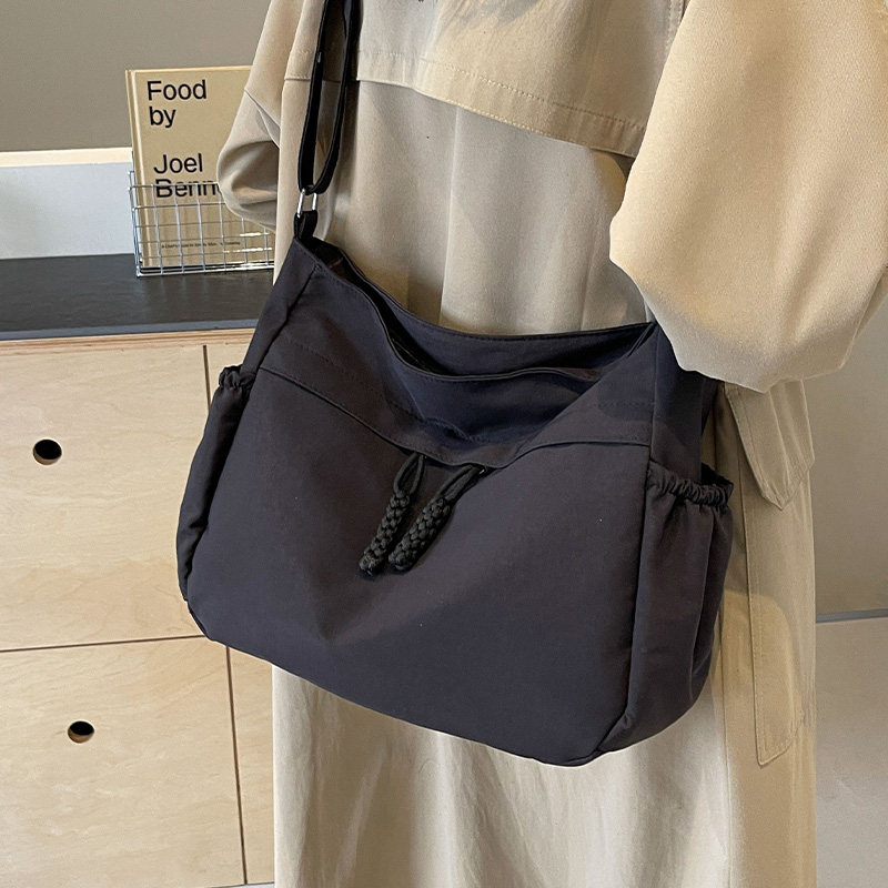 Повседневная женская сумка big bag, новинка 2025 года, модная тканевая сумка на плечо, сумка-мессенджер для пригородных поездок большой емкости