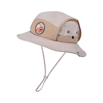 Childrens hat summer outdoor sun protection sun hat boys and girls big brim sun hat cartoon cute fisherman hat trendy