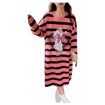 Pajamas for women 2024 new spring and autumn long-sleeved pajamas large size cute cartoon comfortable wearable home clothes