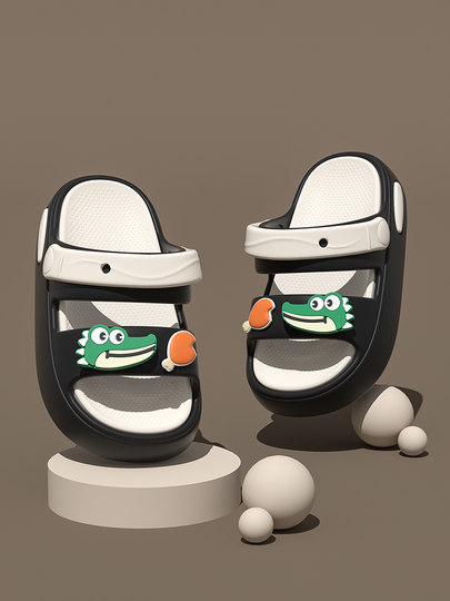 儿童凉鞋男童夏款2025新款防滑沙滩鞋外穿软底男孩拖鞋两穿中大童