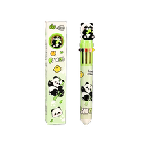 Ten-color ballpoint pen Capibara creative multi-color multi-function pen cartoon cute multi-color in-one pressable gel pen blue black red student mark number special ballpoint pen for taking notes