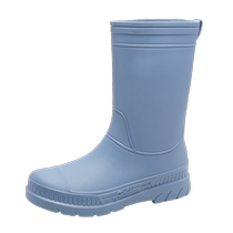 Japanese fashionable rain boots for women non-slip wear-resistant and versatile mid-calf rain boots thick-soled rubber shoes kitchen work adult water shoes