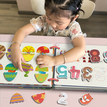 Early education Velcro hand tear and stick cards kindergarten enlightenment toys quiet book baby tear and tear book for infants and young children