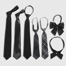 галстук jk黑色领带衬衫装饰日系学院风懒人免打学士服领结女款学生男手打 Jifanpaul