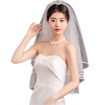 Stars same white veil with hair comb marriage proposal birthday photo props brides special veil for women