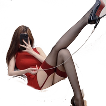 Black silk sexy garter stockings mid-calf stockings black stockings over the knee sexy garter stockings lace non-slip stockings for women