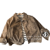 Boys shirts long sleeves new baby coat tops medium and large childrens spring and autumn childrens clothing Korean childrens plaid shirts fashionable