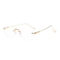 Frameless reading glasses for women anti-blue light anti-fatigue high-definition diamond-cut edge fashionable youthful middle-aged and elderly glasses