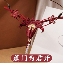 Sexy hot temptation underwear womens hollow pure desire pearl massage low waist one rope T pants sexy thong t