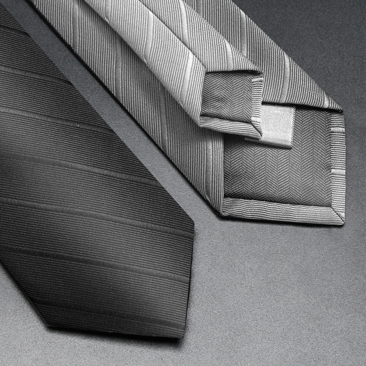 Black Tie for Men, No Need to Tie, Formal Business Zipper Style, Gray, High-End, Easy to Pull, Wedding Groom, Lazy Trend