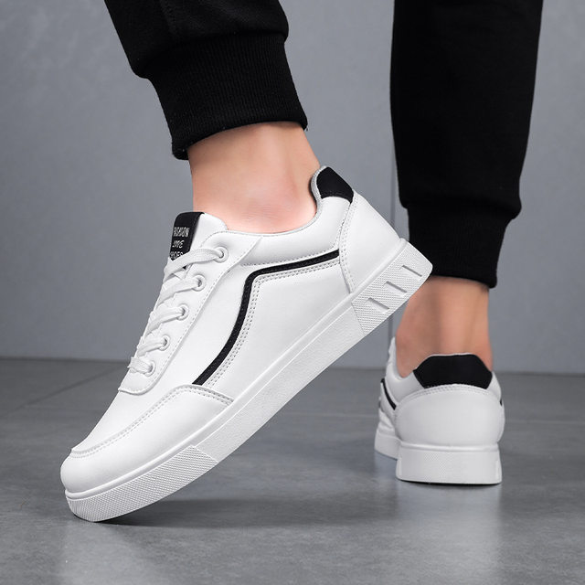 Paul's new men's shoes 2025 autumn white shoes Korean version trend versatile sneakers youth leisure sports trend