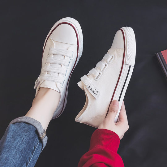 Canvas Shoes for Women 2025 New Summer Casual White Shoes Versatile High-Top Breathable Trendy Sneakers Student Sports Shoes