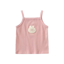 Childrens vest summer thin outer wear camisole candy color fresh summer sleeveless top baby camisole