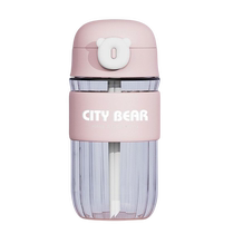 ins high face value glass cup high temperature resistant portable girl with hand cup glass water glass double drink cup accompanied by hand salute mug