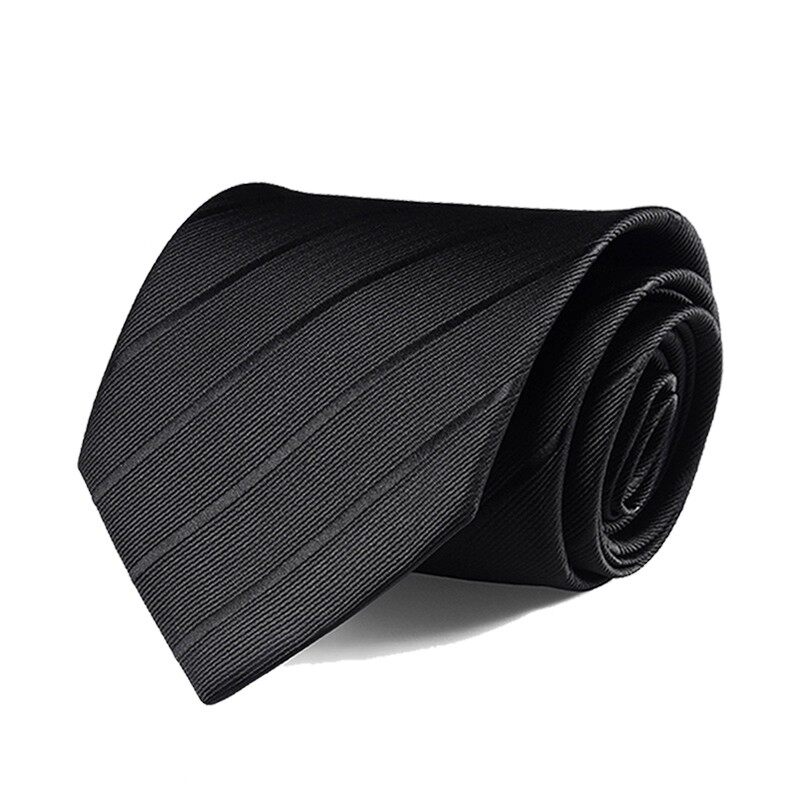Black Tie for Men, High-End, No-Knot, Formal, Business, Korean Style, Casual, Lazy Style, Zipper Type, Striped, Wedding Groom