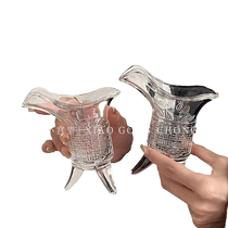 Imperial cup iced American latte coffee cup Ins style creative funny three-legged cup glass cup milk tea cup wine cup