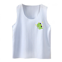 Baby vest summer thin boneless traceless ice silk camisole vest for men and women with baby belly protection underneath