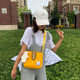 2026 Summer New Style Canvas Girl Shoulder Bag Ins Super Popular Crossbody Small Square Bag Cute Girl Backpack