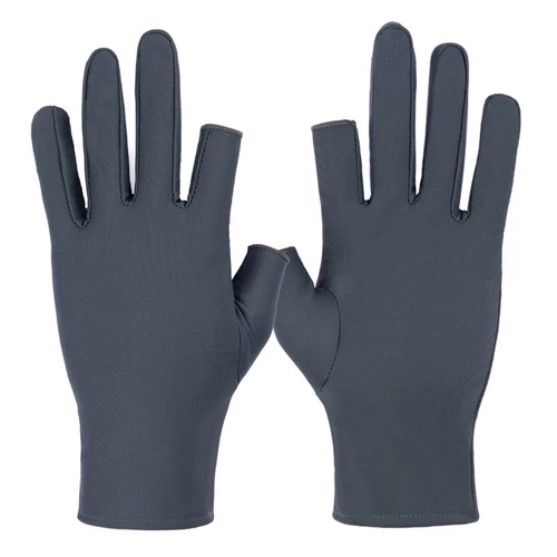 Перчатки, тонкий дышащий шелковый комплект, защита от солнца, без пальцев