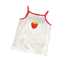 Summer new style girls thin little sling childrens ice silk vest baby girls thin sleeveless bottoming shirt top