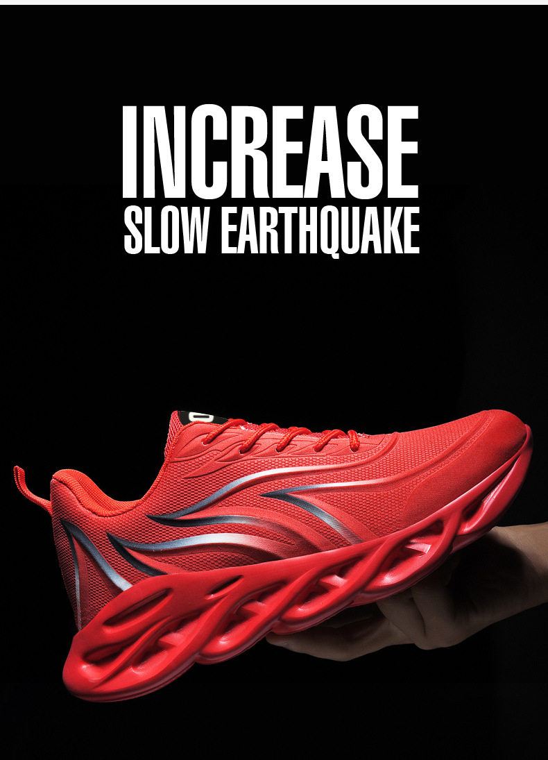 Мода повседневная обувь 2022新款春秋季布鞋刀锋飞织透气运动鞋女休闲鞋系带厚底时尚男鞋