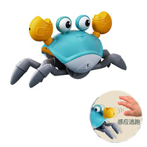 Crab electric educational toy that crawls and moves and escapes for 1 to 2-year-old babies learning to crawl for boys and girls