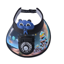 Childrens empty top sun protection hat with fan boy and baby summer new style boy and girl sun hat sun hat summer