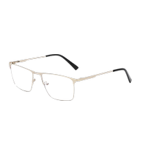 Anti-blue light anti-radiation myopia glasses for men business fashion classic half-frame ultra-light flat glasses anti-fatigue glasses for women