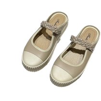 Womens slippers 2024 summer new Korean style Baotou half slippers for outer wear fashionable and versatile lazy sandals slippers