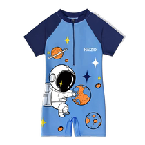 Childrens swimsuit 2024 summer cute cartoon boys and girls small medium and large childrens swimsuit baby one-piece quick-drying swimsuit