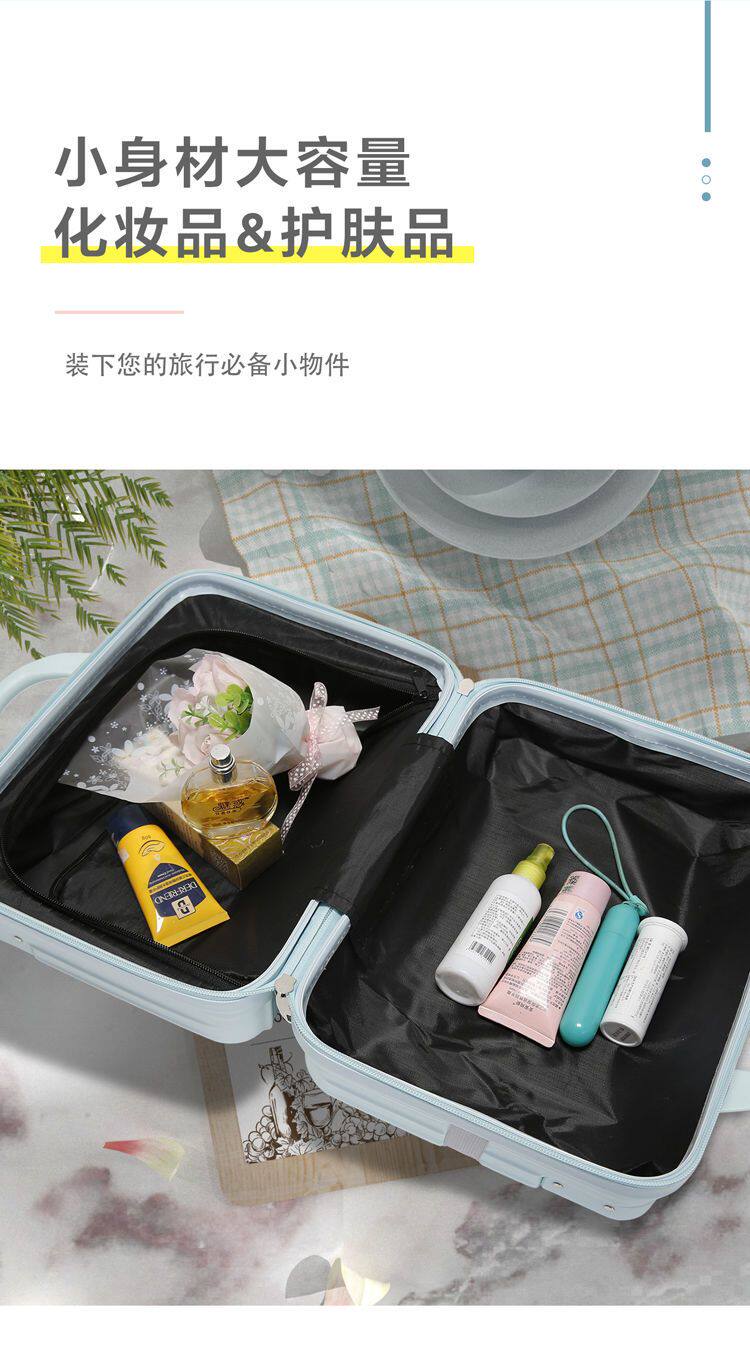 Чемодан 化妆箱手提箱14寸16可携式小行李箱子迷你可爱旅行箱女化妆品收纳包 Jifanpaul