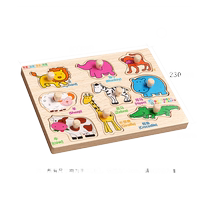 Geometric three-dimensional puzzle Montessori early education scratching board 1-3 years old baby shape cognitive matching building block educational toy
