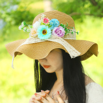 Silk Flower Emulation Flower Shading Hat Handmade Diy Yongsheng Flowers And Grass Cap Warm Field Group Construction Leisure Activities Making Material Bag