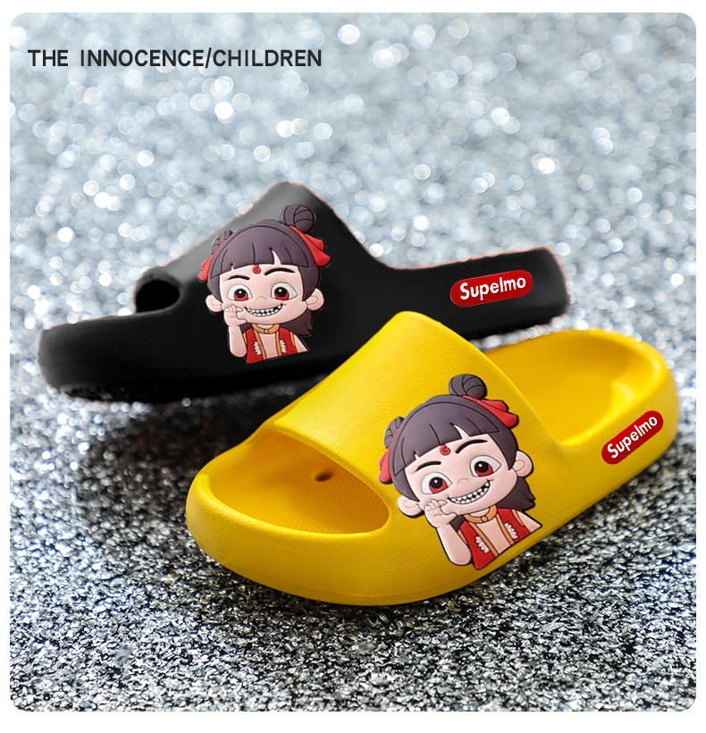 Nezha Kidsren's Slippers for Boys Summer 2026 New Anti-Slip Soft Bottom Slippers for Bathing Indoor Home Baby Boys Slippers — 10
