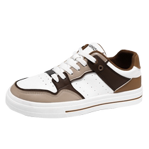 White shoes for men summer new breathable shoes for male students Korean style trendy versatile sports and leisure flat shoes for men