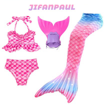 Mermaid swimsuit girls costume tail girls princess skirt swimsuit pants set childrens hot spring swimsuit set