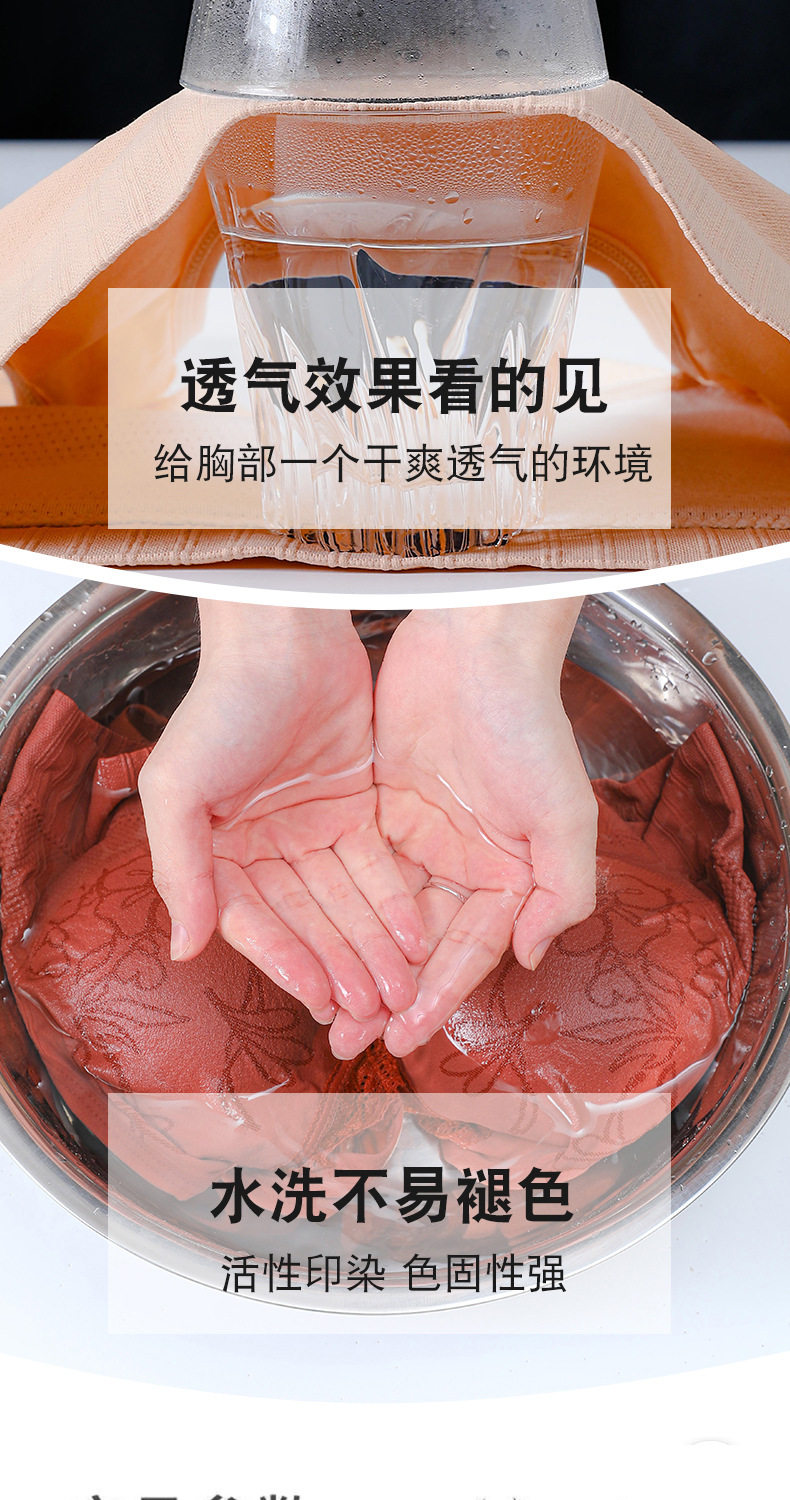 Корсаж 妈妈内衣文胸中年妇女大尺码无钢圈一片式中老年美背背心文胸一体 Jifanpaul