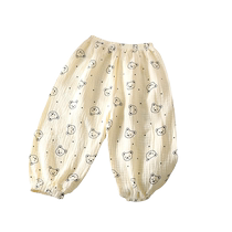 Baby anti-mosquito pants childrens bloomers air-conditioned pants cotton gauze thin leggings for boys and girls pure cotton leggings