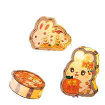 Mid-Autumn Festival hand-painted graffiti lanterns antique portable rabbit lanterns palace lanterns childrens diy lantern making material package