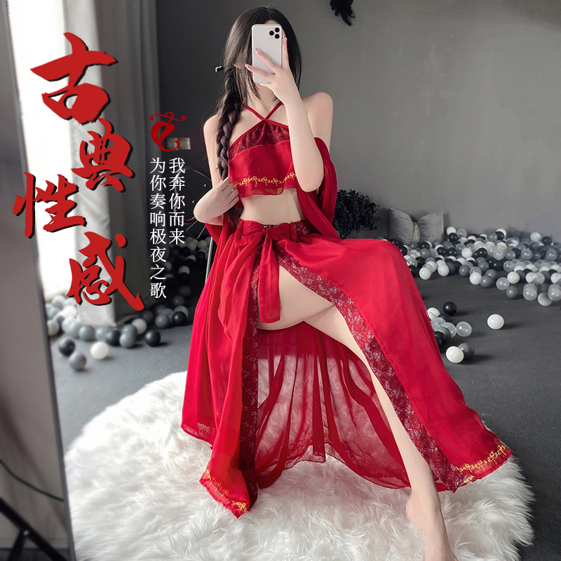 Sexy Lingerie, Hot and Seductive, Pure Desire, Ancient Style Hanfu, Alluring, Teasing, Passionate, Bed Bellyband, Pajamas, Qqny Women Sexy Lingerie, Hot and Seductive, Pure Desire, Ancient Style Hanfu, Alluring, Teasing, Passionate, Bed Bellyband, Pajamas, Qqny Women