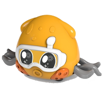 Cartoon inertial collision ejection animal bumper car girl puzzle cute pet toy car octopus pull back car boy