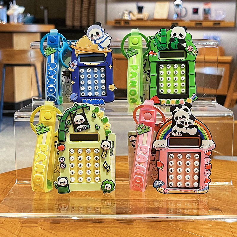 Panda Plush Mini Calculator Keychain 2025 New Model Student Backpack Pendant Computer Trinket for Women Panda Plush Mini Calculator Keychain 2025 New Model Student Backpack Pendant Computer Trinket for Women