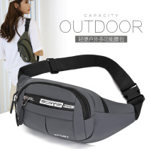 Casual outdoor sports crossbody bag fashionable waterproof mens waist bag dead fly cycling bag personalized Korean style trendy chest bag
