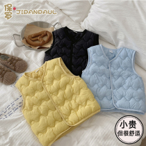 New autumn and winter childrens down cotton vests baby vests infants and young children super soft cotton clothing mens and womens childrens jackets