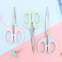 Scissors small medium large scissors office household portable stainless steel paper scissors sharp round head simple knife