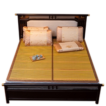 Bamboo mat mat household old-fashioned rattan mat single double-sided foldable ice silk bamboo summer student dormitory straw mat