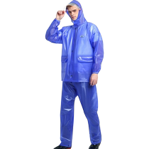 Cycling raincoat and rain pants set heavy rain outdoor electric vehicle poncho adult takeaway split raincoat