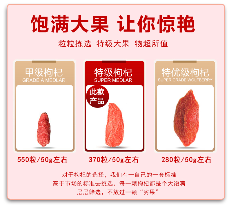 头茬新货！正宗宁夏特级构杞500g